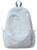 Mochila Ligera Simple de Color Sólido Casual Combinable para Estudiante Universitario Bolsa de Clase Mochila Escolar Estilo para Salidas de Mujeres Mochila para Estudiante de Secundaria