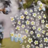 Adesivos de Arte para Unhas em Relevo Transfronteiriços Estilo Japonês Popular Estilo Fresco e Suave Adesivos para Unhas Entusiasta Adesivos de Joias de Frangipani