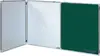 Quadro branco dobrável três em um quadro verde quadro negro de ensino quadro negro magnético para sala de aula multimídia quadro verde magnético whiteboard personalizável multi-especificação