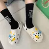 En stock Zapatos de Verano Quick-hair tipo Cueva para Mujer con Girasol Desmontable Corazón de Niña Lindos Zapatos de Exterior con Suela Gruesa Suave