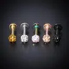 E-commerce Transfronteiriço Europeu e Americano Especializado em Aço Inoxidável Bola Cheia de Diamante Shambhala Bola de Diamante Joias para Piercing Corporal Lábio Unha Osso da Orelha Unha