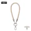 Cordón de Teléfono Móvil de Gama Alta Correa Resistente de 6 mm para Cuello Cruzado Ajustable Exterior Anti-Pérdida Exquisita Cuerda Tejida para Muñeca