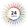 Set de Pintura de Acuarela en Tubo de 24 Colores de 6 ml Transfronterizo para Graffiti Infantil Arte Pintado a Mano Pintura Lavable
