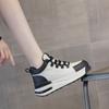 Tenis Blancos de Caña Alta para Mujer, Nuevo Estilo Otoño 2026, Zapatos Casuales con Cordones de Cuero Genuino, Tenis de Plataforma Gruesa que Aumentan la Altura, Venta al por Mayor