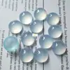 Material de resina feito 20mm meia-lua imitação olho de gato ágata sem furo fundo plano face de anel patch contas soltas acessórios diy