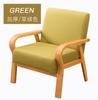 Silla individual de madera maciza para balcón con cuatro patas y respaldo Silla tipo sofá de tela japonesa Silla de restaurante simple estilo nórdico de cuero con acabado de aceite y cera