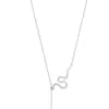 Colar de Cobra com Franja Língua de Cobra para o Ano Novo da Cobra para Mulheres, Corrente Simples de Suéter para Clavícula Nicho Atacado