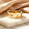 Versión Alta Múltiples Estilos Anillos de la Familia Xiang Chapado en Oro de 18 Quilates Patrón de Diamante Coco Sin Diamante Con Diamante Anillos Tallados Exquisitamente Joyería de Mano