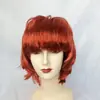 Peluca de Mujer Transfronteriza de Cabello Corto con Ligeras Ondas, Peluca Marrón con Cabello Corto Lacio y Flequillo, Venta Directa Exclusivamente para Estilos Cortos