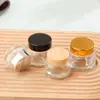 Botella de Crema de Hombro Oblicuo al por Mayor 15G30G50G Botella Marrón Transparente para Crema de Ojos Botella Vacía para Crema Facial Botella Portátil Recargable