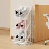 Zapatero para Dormitorio para Uso en Casa, Zapatero Dedicado para Almacenamiento en Viviendas de Alquiler Interiores, Zapatero Pequeño Simple de Múltiples Niveles Debajo del Escritorio en el Dormitorio