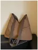 Bolsa Grande Casual Feminina 2026 Nova Moda Outono/Inverno Bolsa de Tecido Bolsa de Ombro Único Grande Capacidade Para Aula Deslocamento Bolsa Transversal