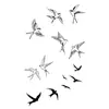 Pegatinas de Tatuaje Temporales Semi-Permanentes de Pájaros Herbales Transfronterizos con Patrones de Golondrinas de Múltiples Actitudes Sosteniendo Clavícula y Muñeca, Ligeras y Artísticas, Naturales