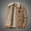 Ropa nueva de pana acolchada de algodón para hombre, abrigo de invierno juvenil, abrigo de invierno con forro polar engrosado y cálido, chaqueta acolchada de algodón