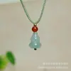 Colgante de Calabaza Verde Tianshan de Jade Dorado de Xinjiang Colgante de Jade Aventurina Flor de Durazno para Hombres y Mujeres en Stock