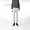 Pantalones Casuales Transpirables Nuevos para Hombre 2025, Pantalones Ajustados con Forro de Felpa para Invierno, Estilo Coreano, Tendencia de Negocios