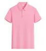 Camisas Polo de Trabalho de Alta Qualidade Feitas Sob Medida em Algodão de Xinjiang com Gola Reversível e Mangas Curtas, Camisas Promocionais, Camisetas de Trabalho Transfronteiriças de Tamanho Europeu com Texto Impresso