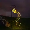 Lámpara de Piso Decorativa Solar para Patio de Hierro Forjado Linterna Regadera Lámpara de Paisaje Lámpara de Tetera para Exteriores Transfronteriza Amazon
