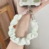 Cordón de muñeca para teléfono de tela, cadena para teléfono con sensación de alta gama, cordón antirrobo, cordón de doble extremo, cadena para teléfono tipo scrunchie