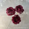 3 Rosas Grandes, Diseño de Escenario de Boda, Decoración de Pared de Flores, Flores Artificiales, Accesorios para Fotos, Rosas de Diamante