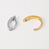 Piercing de Umbigo Feminino 14g Estilo Simples Titânio G23 Piercing Invertido no Umbigo Argola para Umbigo Cuidados com Piercing Corporal