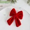 Decoração de Árvore de Natal Casa Laço de Veludo Dourado Pingente Grande Props de Atmosfera Laço de Flocagem de Atmosfera