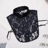 Gola Falsa Feminina Versátil Gola Falsa Camisa Algodão Puro Gola Decorativa Gola Falsa Babados Camisa Branca Outono e Inverno Combinando Shihai