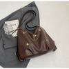 2026 Nova Mochila de Faculdade Simples e Fashion para Outono e Inverno, Grande Capacidade, para Mulheres, Bolsa Tote Casual Retrô para Mulheres