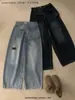 Imagine jeans folgados retrô com design estilo coreano de outono SAILORMOON, falso two-piece com aba traseira, para mulheres 22165