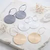 Pendientes Geométricos Circulares Versátiles de Moda Transfronteriza Estilo Metálico Retro Europeo y Americano Pendientes Declaración con Diseño Único