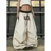 Calça Patchwork com Estampa de Letras Hip Hop Retrô Dança Jazz Dança de Rua Feminina Verão hiphop High Street kpop Calça de Dança
