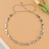 Accesorios de Cadena para Cintura Joyería Transfronteriza Europea y Americana Metal Retro Estrella de Cinco Puntas Cinturón para Mujer Versátil Colgante de Estrella Cadena de Pantalones de Moda
