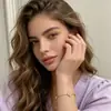Pulsera de Flor de Cuatro Hojas con Incrustaciones de Diamantes, Estilo Nuevo Transfronterizo Europeo y Americano 2026, Moda Retro, Versátil, Diseño Exquisito, Pulsera de Nicho