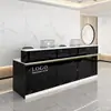 Recepção Balcão de Atendimento Empresa Pintura Balcão de Consultas Simples Moderno Salão de Beleza Loja de Roupas Pequeno Bar Caixa