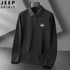 JEEP SPIRIT 24 Otoño Nueva Sudadera para Hombre Versátil Casual Top Bordado Moda Camisa POLO