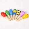Percusión Orff, instrumento musical para niños, material didáctico, martillo de madera de colores, bola de arena, martillo de madera de colores