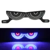 Tornillo de Placa de Matrícula de Motocicleta Transfronterizo Luz Triángulo Semicírculo Ojo de Diablo Intermitente Accesorios Decorativos Universales Modificados Luces de Coche