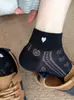 Calcetines Finos Transpirables Bajos para Mujer, Frescos de Verano, Calcetines Invisibles Huecos con Forma de Corazón, No Oprimen, Versátiles Calcetines de Algodón hasta la Mitad del Tobillo