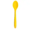 Colher pequena de silicone colher colher colher de mistura colher de cozinha colher de salada utensílios de cozinha de silicone colher para comer fornecimento transfronteiriço