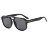 Nuevas Gafas de Sol Modernas Retro de Moda Ins Europeas y Americanas Street Shooting Cuadradas Doble Puente para Conducción al Aire Libre