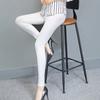 S111 Leggings de Talla Grande para Mujer Otoño Nueva Llegada Delgados Cintura Alta Ropa Exterior Talla Plus Talla Grande Ajustados Elásticos Imitación Cuero
