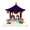Soporte de exhibición acrílico personalizado multi-inserto de anime, mercancía de celebridad de dibujos animados DIY, adornos culturales y creativos, IP desmontable con brillo láser