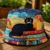 Colección de sitios web independientes transfronterizos nuevos de 2026: Sombrero de pescador y sombrero para el sol versátiles de arcoíris con estampado digital 3D y bordado acolchado, aptos para hombres y mujeres