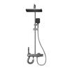 Ducha de Baño Aleación de Aluminio Tecla de Piano Set de Ducha con Rociador con Juego Completo de Salidas de Agua Venta al por Mayor de Fábrica