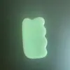 Placa Raspadora de Jade para Massagem Facial, dos Olhos e do Pescoço, Bastão de Meridianos, Universal para o Corpo Todo, Jade Natural