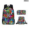 Mochila Estudiante Geometría Geométrica Sprint Geometry Dash Bolso Cruzado Estuche