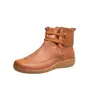 2020 calçados de comércio exterior feminino stand-alone feminino bico redondo casual feminino botas de couro zíper lateral botas Martin feminino Amazon 43
