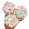 Presilhas de cabelo azuis de sereia, estrela-do-mar e concha para meninas, presilhas laterais para franja, acessórios de cabelo, grampos para cabelo solto