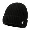 Gorro de tricô espesso com forro de fleece para homens e mulheres, chapéu de lã quente e à prova de vento para o inverno, adequado para cabeças grandes, chapéu para clima frio para ciclismo ao ar livre, chapéu de idoso