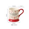 Caneca de cerâmica criativa, caneca de café vintage, caneca de casal, presente de casamento de alta qualidade para meninas